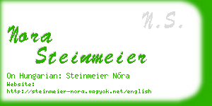 nora steinmeier business card